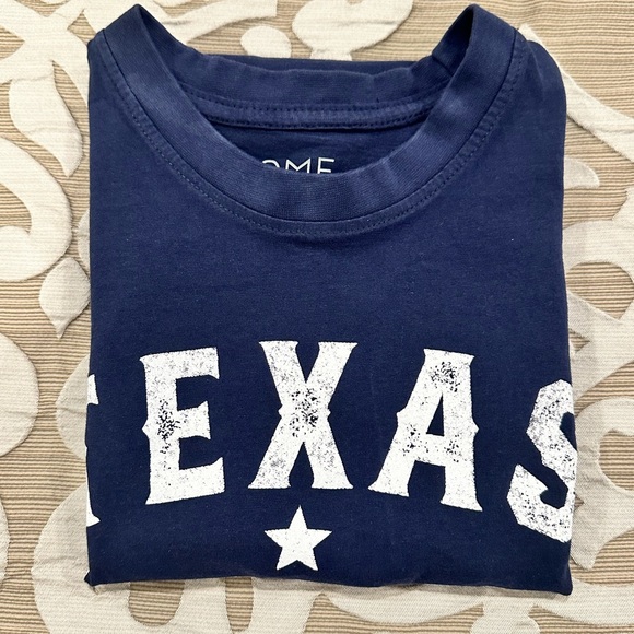 Home of the Brave “Texas Forever” Unisex Tee Shirt Navy Blue & White - Picture 12 of 12